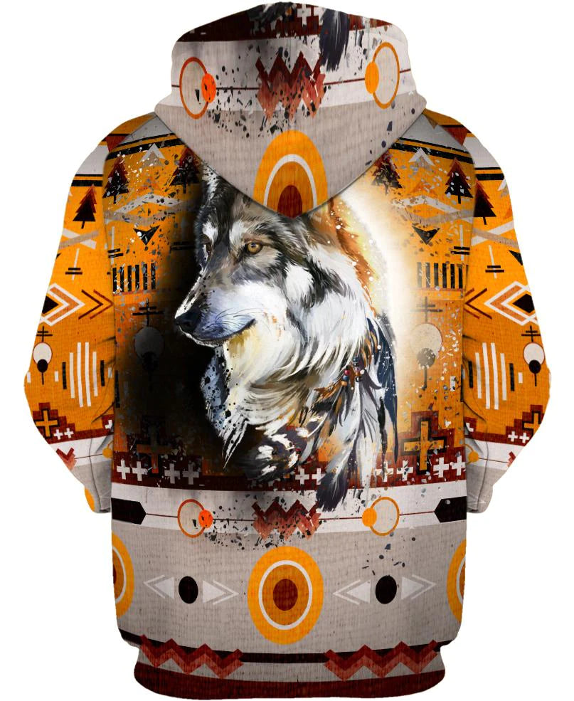 Native American Single Wolf