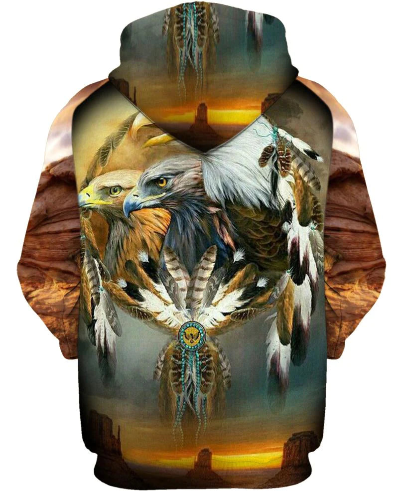Native American Three Eagles