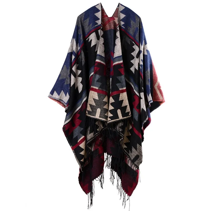 Native American Pattern Pancho