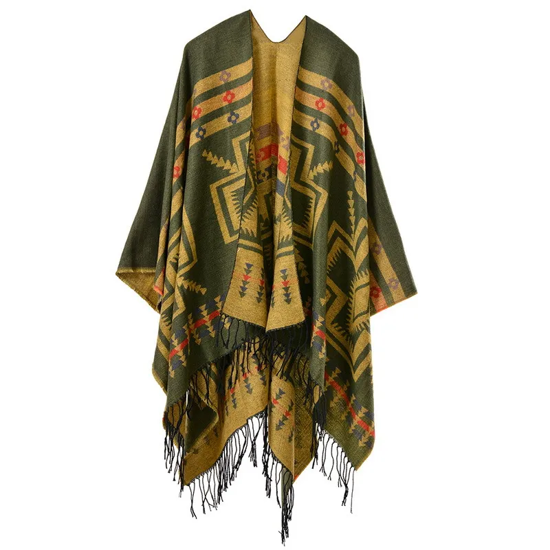 Native American Pattern Pancho
