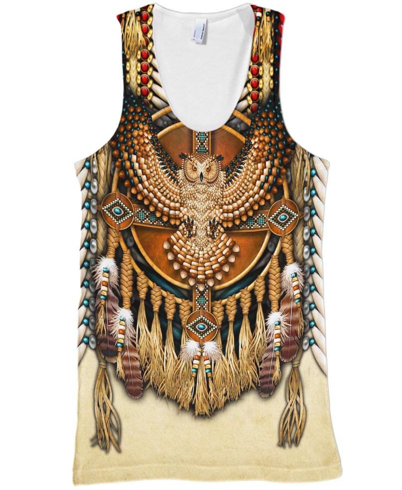 Native American Eagle and Cross