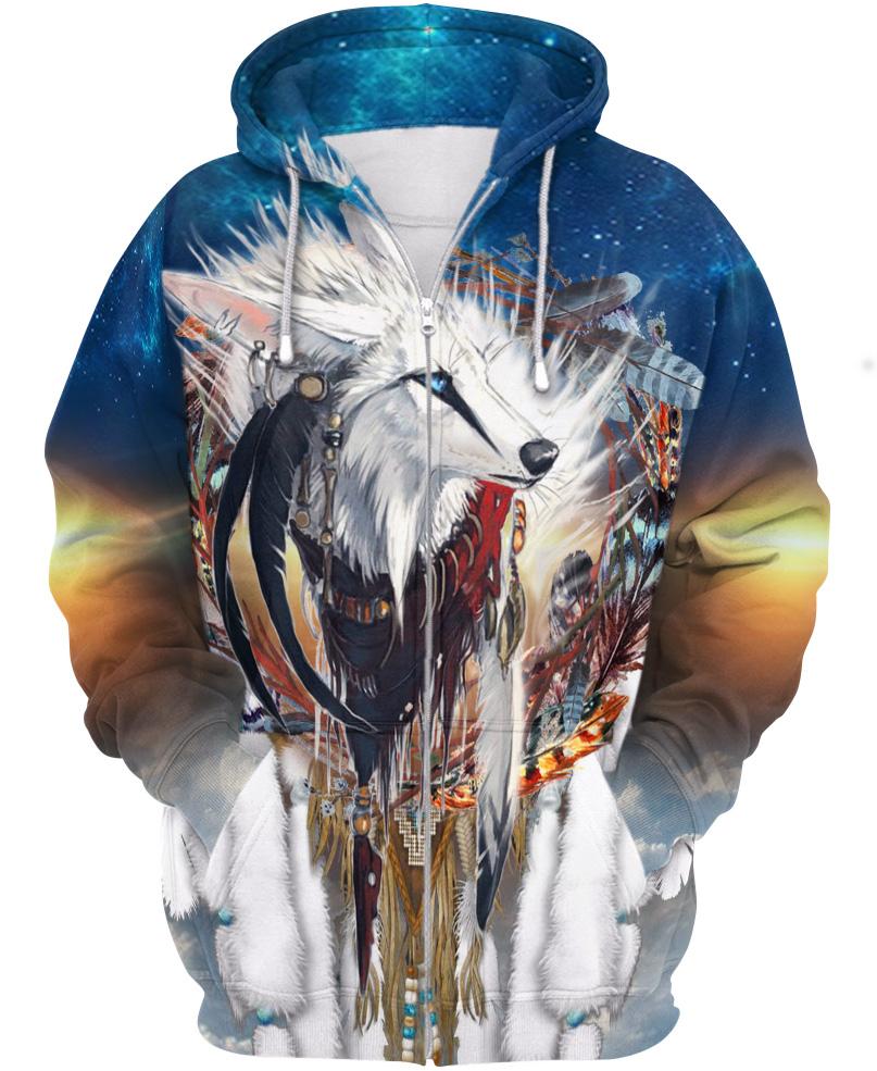 Native American Wolf Angle