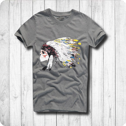 Chief Crazy Skeleton - Gray