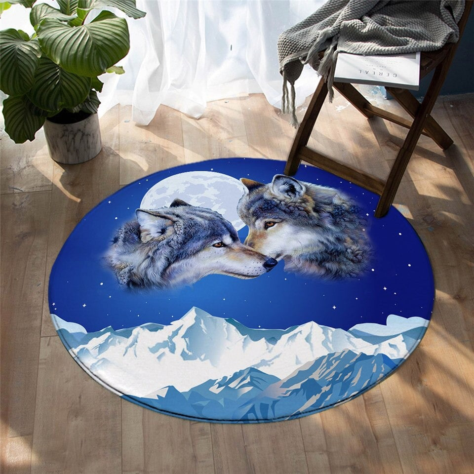 Love Is In The Sky Round Carpet