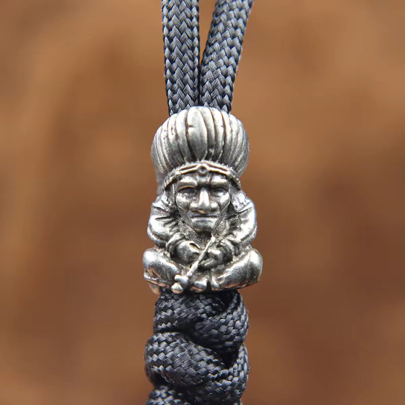 Indian Elders Chief Beard Bead