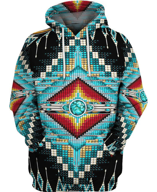 Native American Blue Pattern