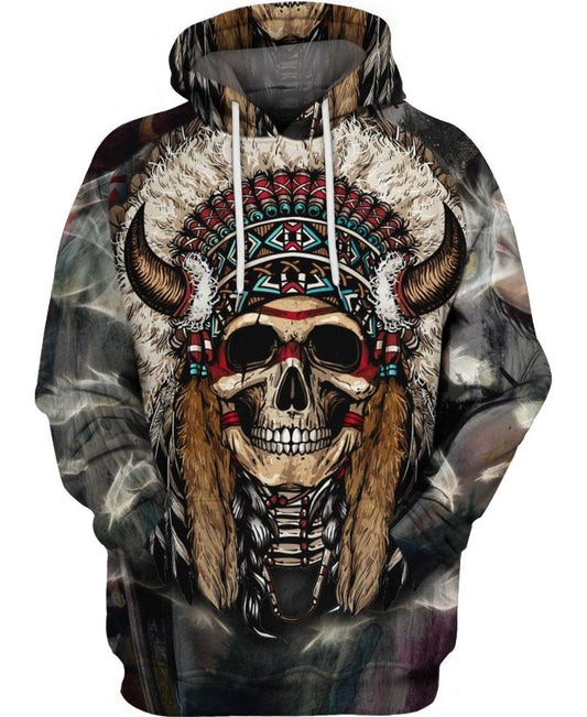 Native American Skull And Eyes