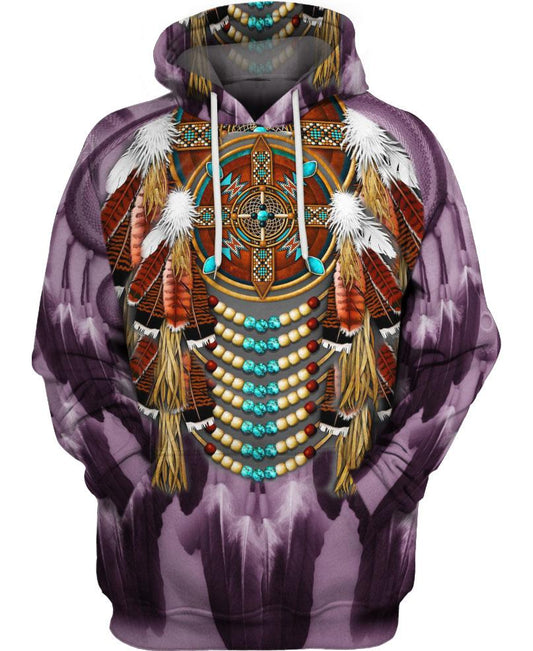 Native American Feathers Purple