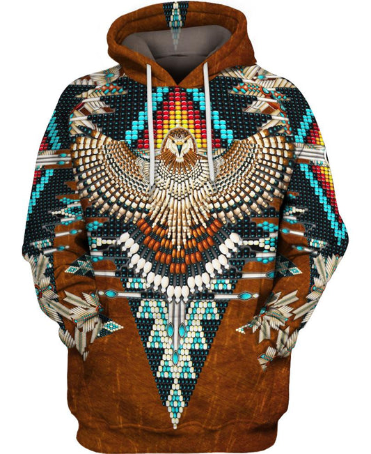 Native American Brown Eagle Pattern