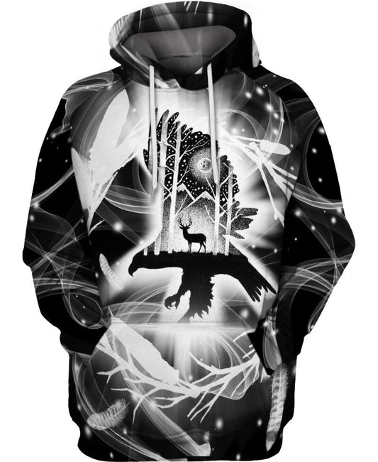 Native American Deer On Eagle